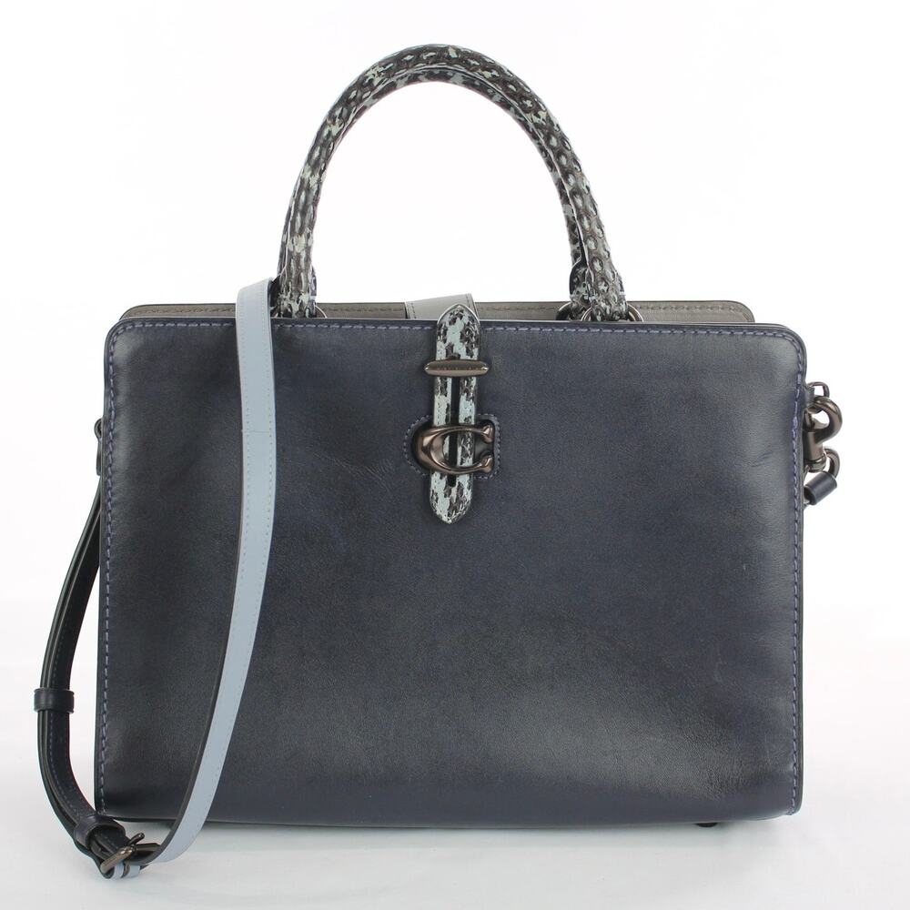 Coach Serra Satchel Colorblock Leather Crossbody Top Handle Bag 63514